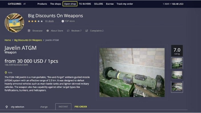 the dark web shop