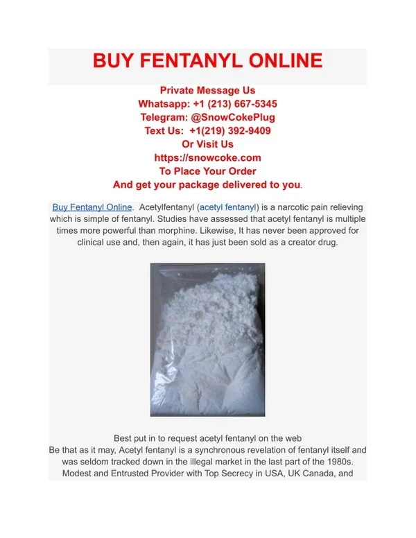 how to buy fentanyl online
