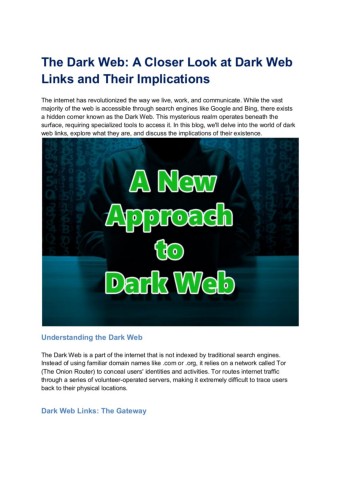 the dark web links 2025