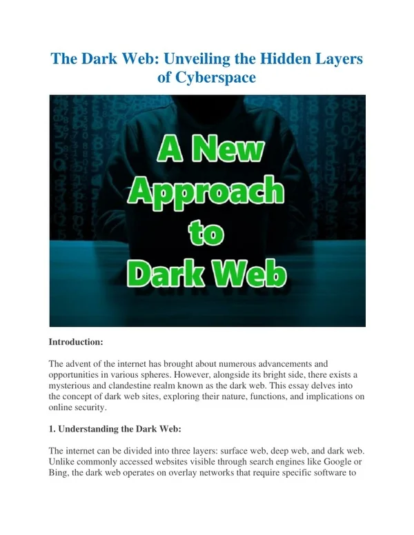dark web sites for drugs